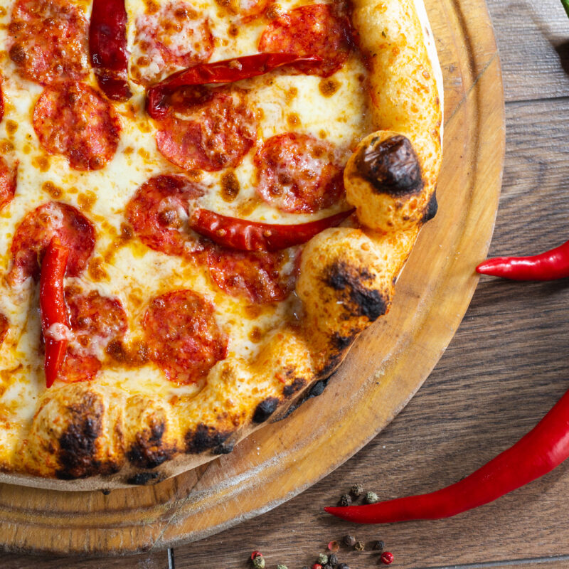 Delicious pizza, Traditional Italian pizza