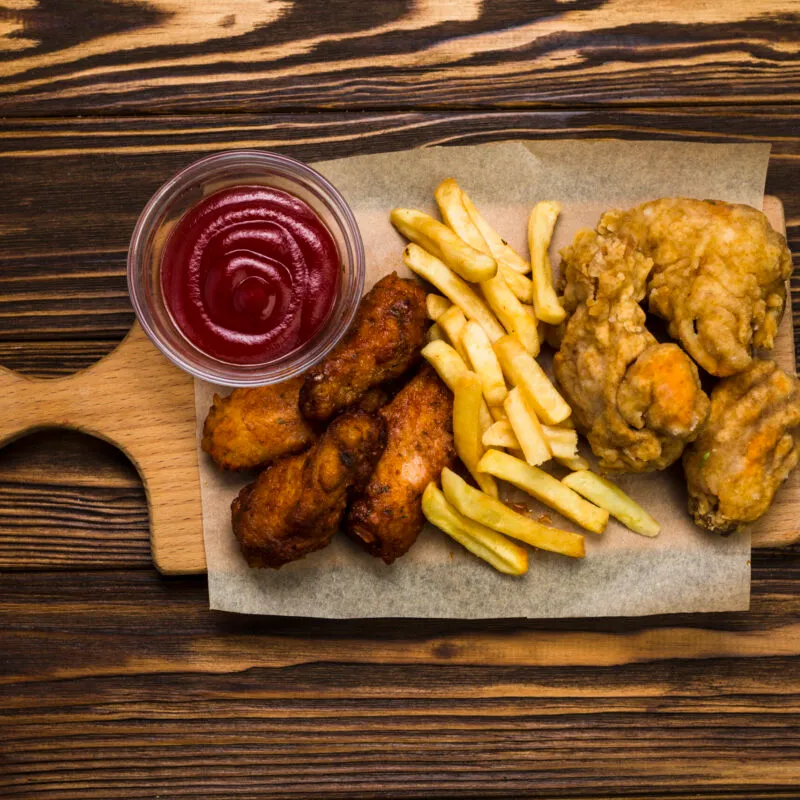sauce-near-chicken-french-fries-scaled-300x300