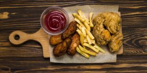 sauce-near-chicken-french-fries